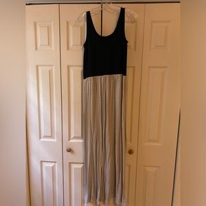 Black and white maxi dress